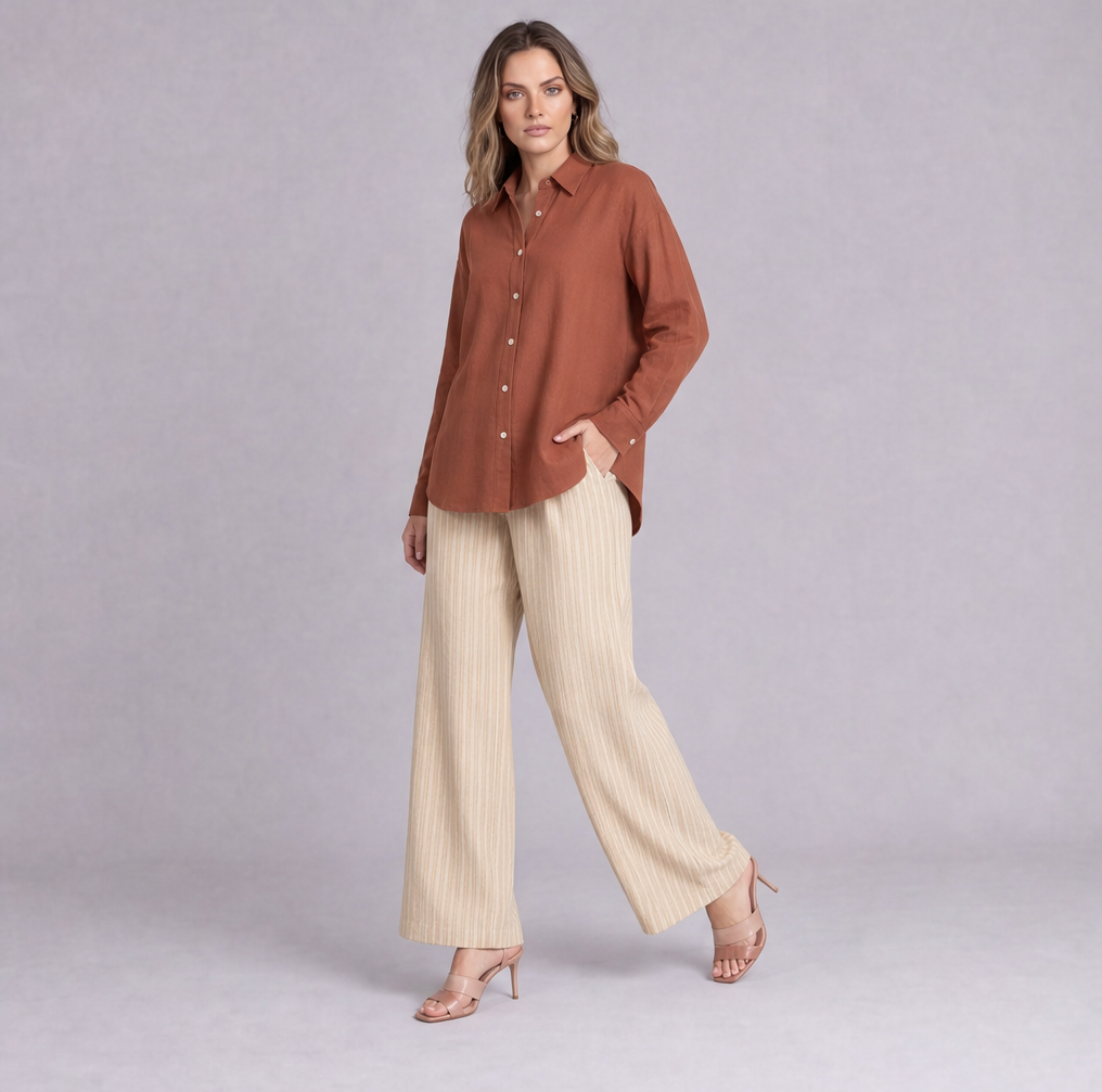 Linen Classic Shirt — Ratń Swamini · view 3