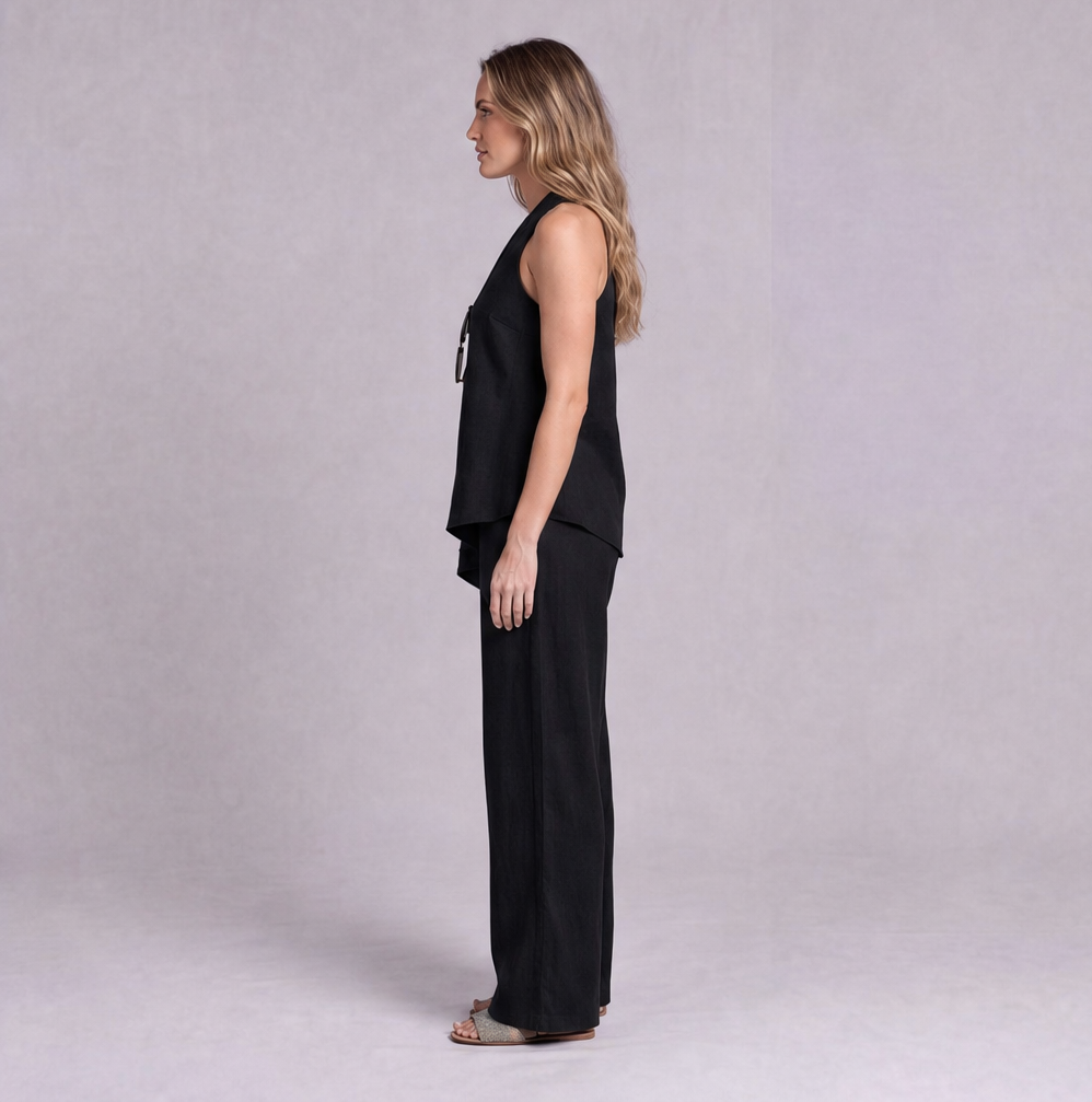 Linen Halter Neck Top — Ratń Swamini · view 5