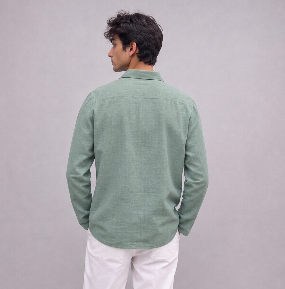 Linen Pullover Shirt — Ratń Swamini · view 3