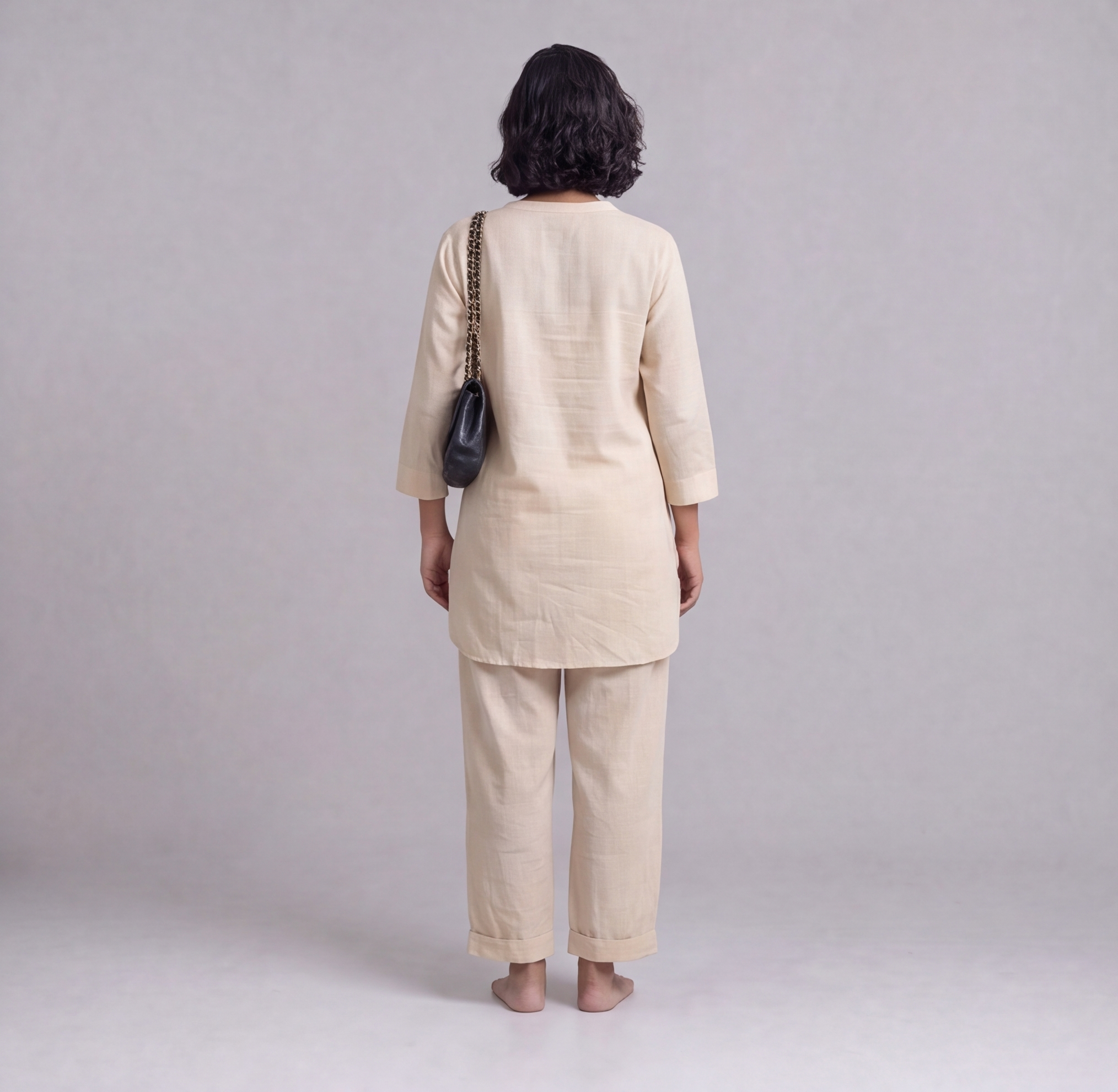Linen Cotton Tunic & Straight Trouser Co-ord Set — Ratń Swamini · view 4