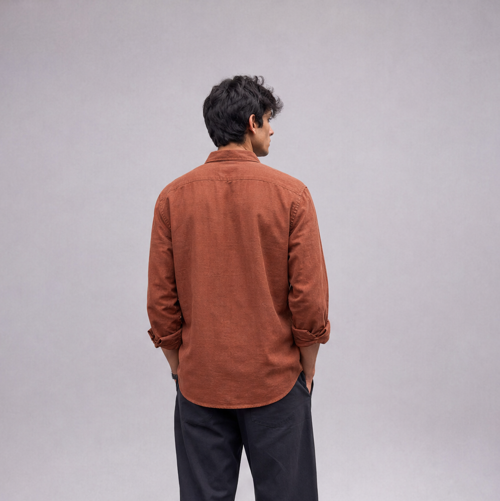 Men's Linen Classic Shirt — Ratń Swamini · view 2
