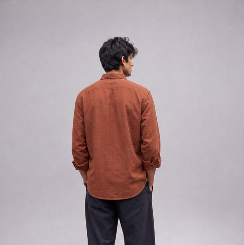 Men's Linen Classic Shirt — Ratń Swamini · view 2