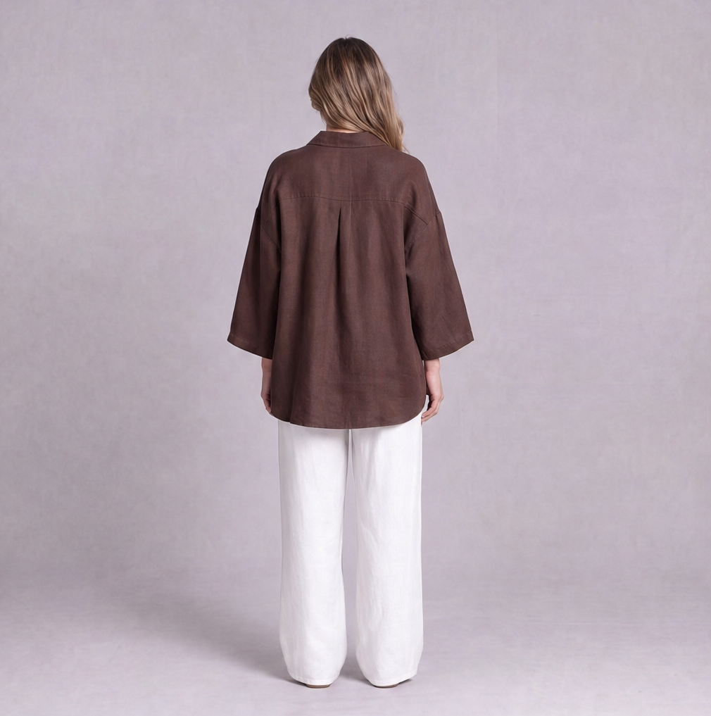 Oversized Linen Shirt — Ratń Swamini · view 2