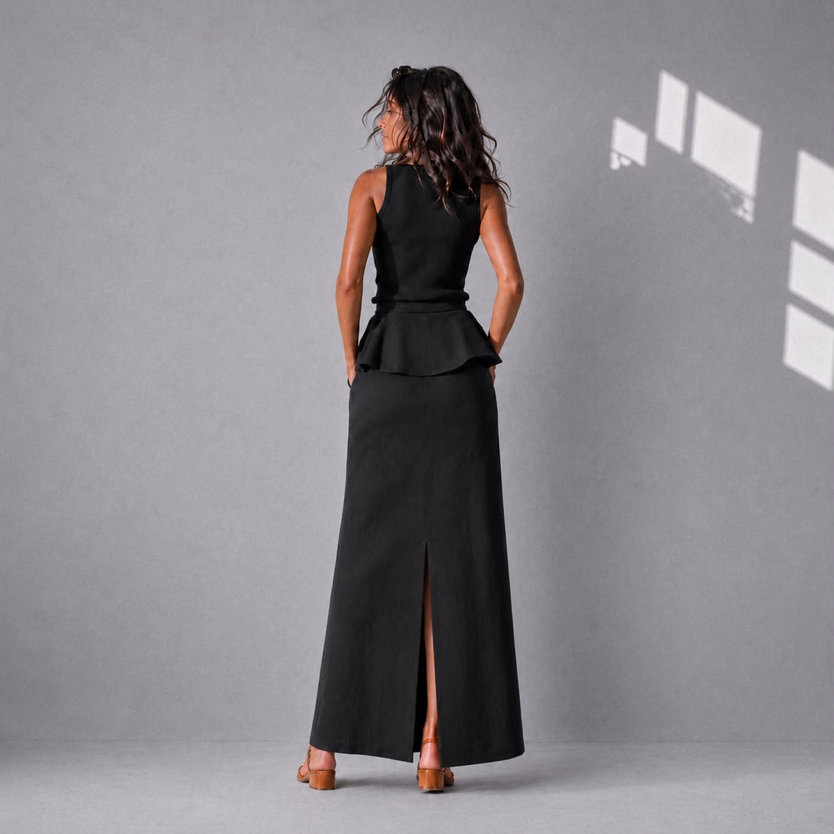 Cotton Linen Maxi Skirt