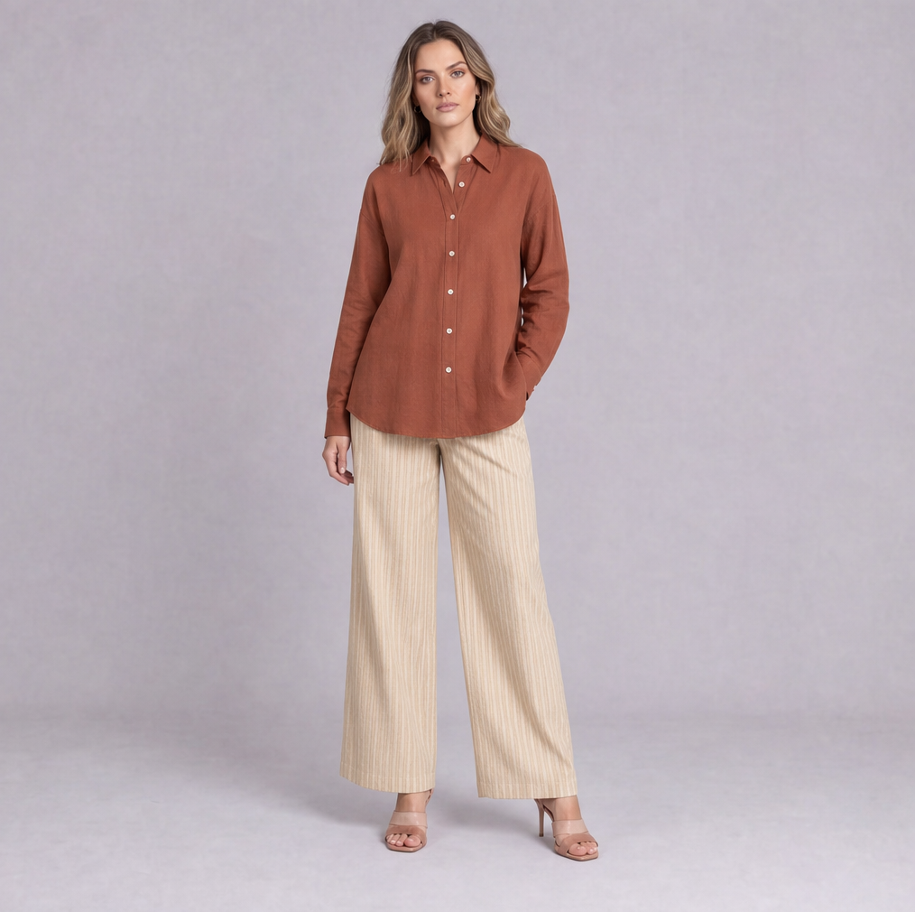 Linen Classic Shirt — Ratń Swamini