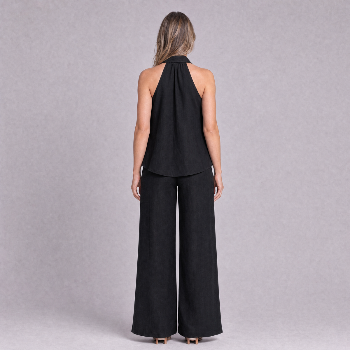 Linen Halter Neck Top — Ratń Swamini · view 2