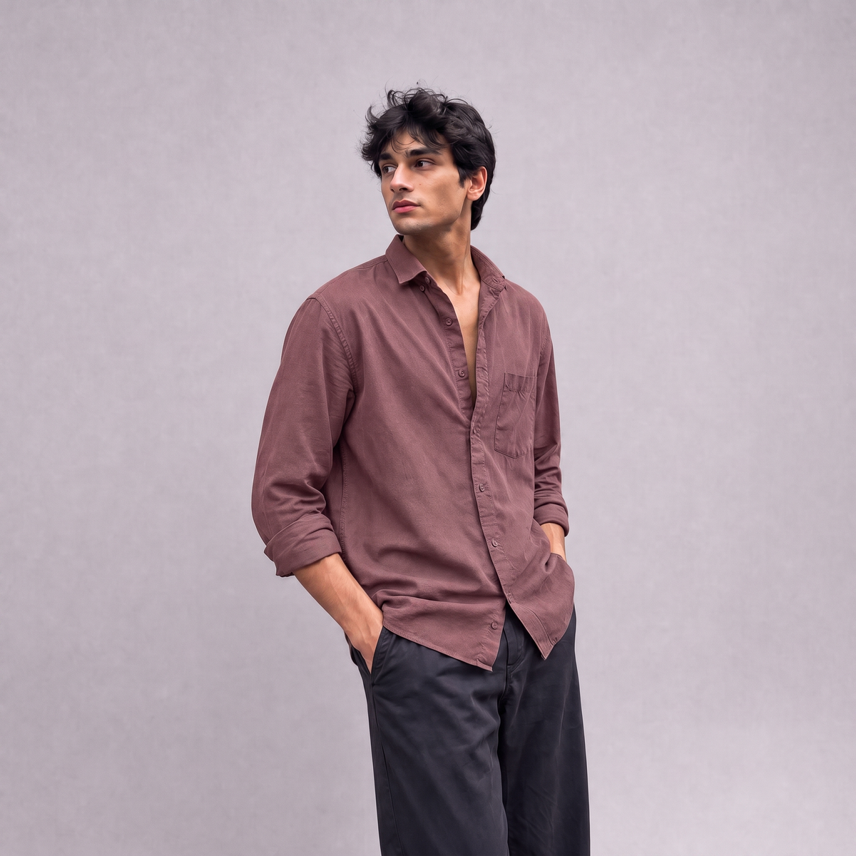 Men's Linen Classic Shirt — Ratń Swamini