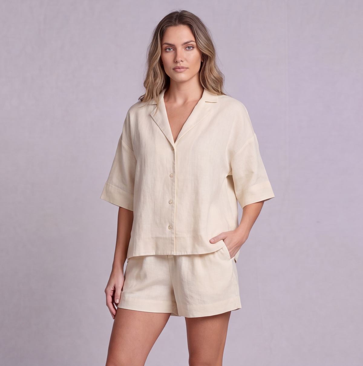 Linen Resort Co-ord Set — Ratń Swamini