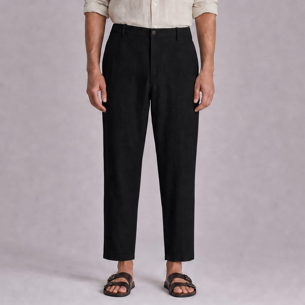 Black linen trouser, Ratń Swamini