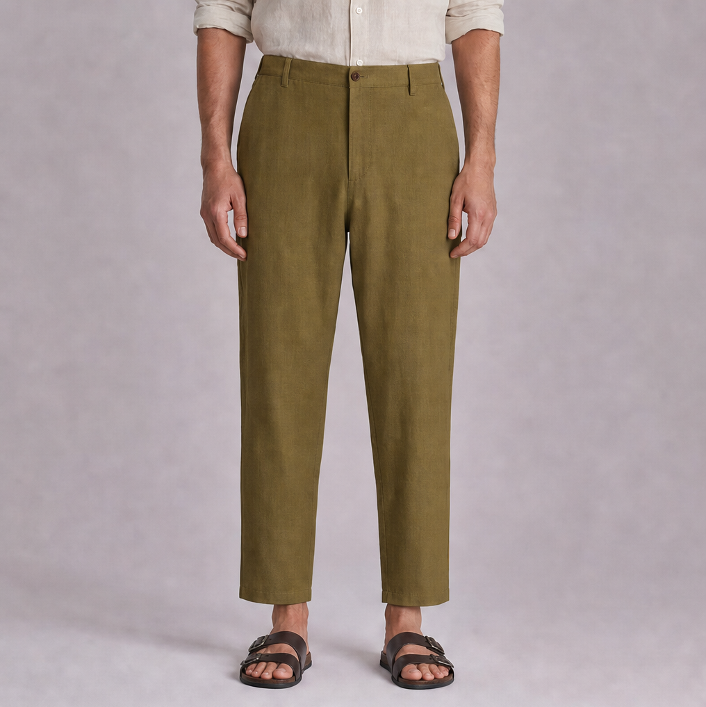 Koke Moss linen trouser, Ratń Swamini
